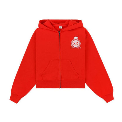 Women's Early Autumn North American Niche Letter Fleece Sweaters