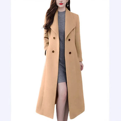 Thick Lapels Super Long Slim Fit Coats