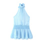 Women's Graceful Fashionable Halter Satin Dress Dresses