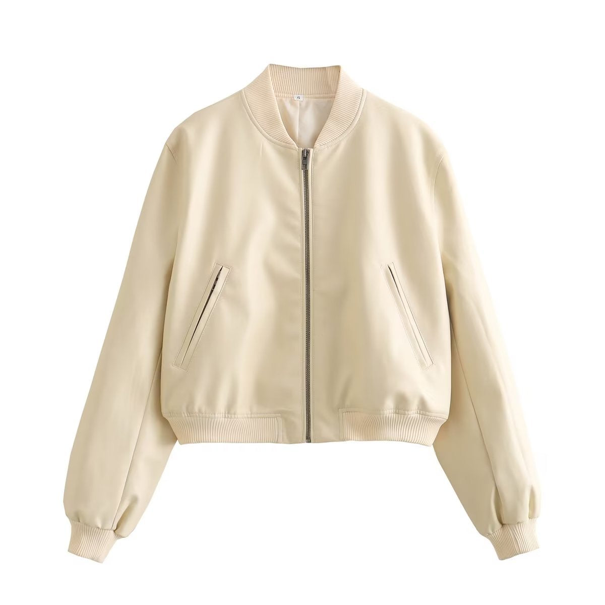 Women's Street Slim Autumn Stand Collar Motorcycle Jackets