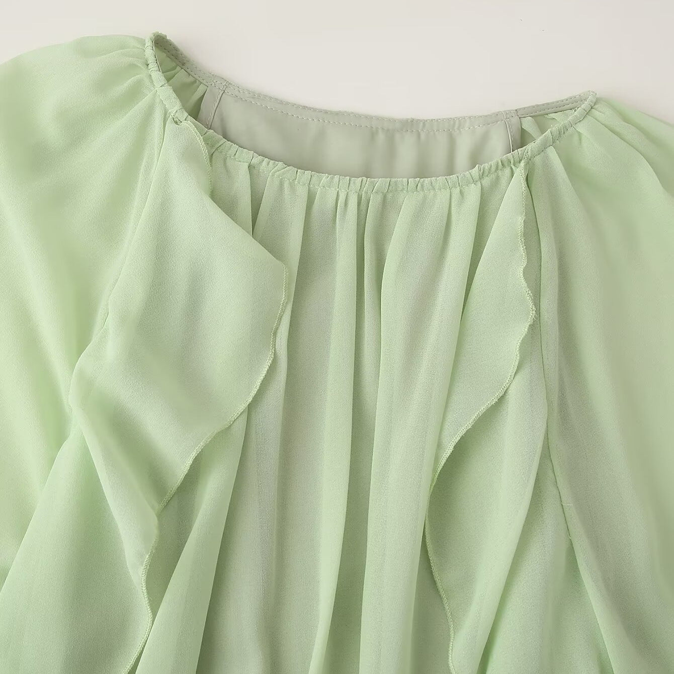 Women's Graceful Fashionable Laminated Ruffled Dress Dresses