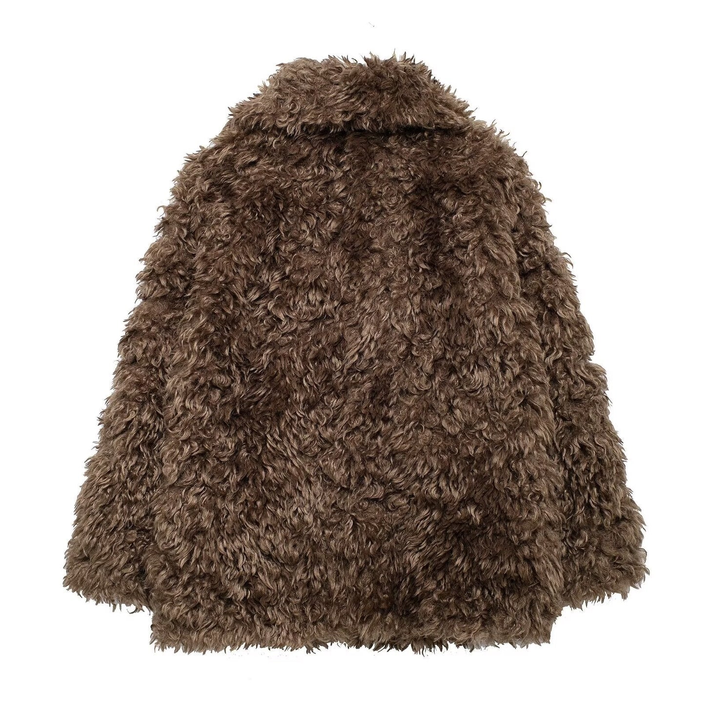 Women's Autumn Artificial Fur Effect Mid-length Coats