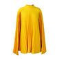 Women's Spring Fashion Loose Temperament Cape Pleated Plus Size