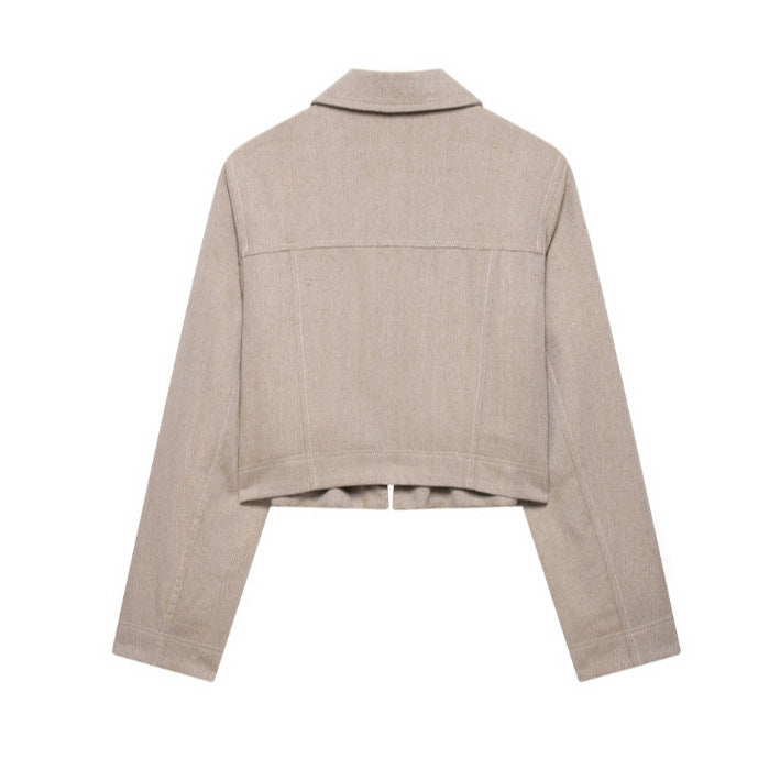 Women's Elegant Glamorous Herringbone Twill Fashion Suits