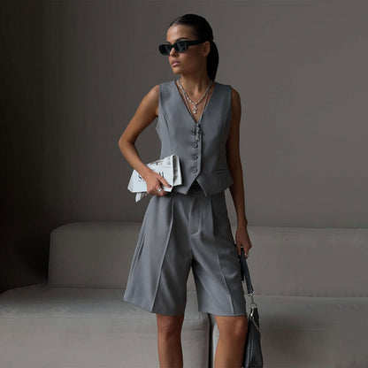 Trendy Fashion Summer British Style Straight Suits