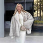 Senior Idle Style Faux Fox Fur Coats