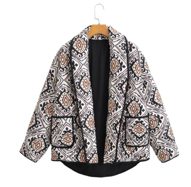 Fake Two Pieces Contrast Color Small Coats
