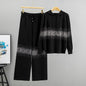 Women's Starry Hot Rhinestone Fashionable Knitted Autumn Suits