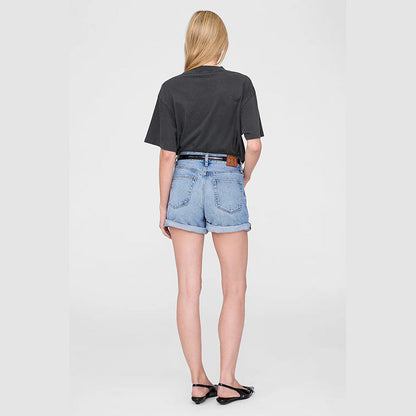 Women's Fried Color Distressed Black Gray Sleeve Blouses