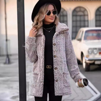 Women's Casual Loose Lapels Single-breasted Mid-length Cardigans