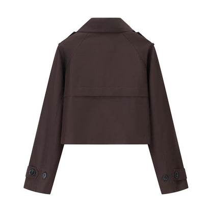 Autumn Double Breasted Lapel Fashion Trench Coats