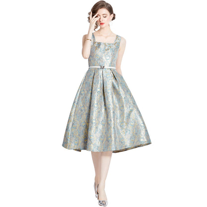 Women's Light Luxury High-grade Hepburn Style Temperament Long Dress Skirts