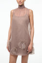 Women's Lace Up Sleeveless Dress Party Casual Dresses