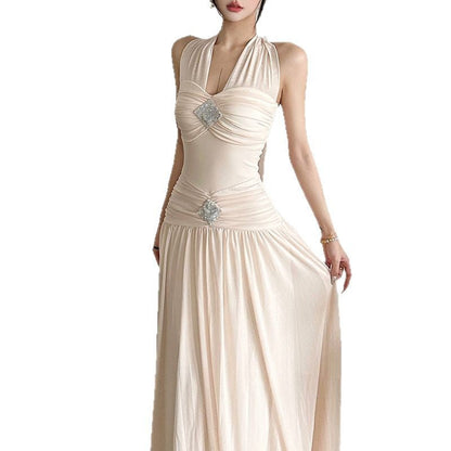 Women's Low-cut Design Elegant Solid Color Fashionable Clothing
