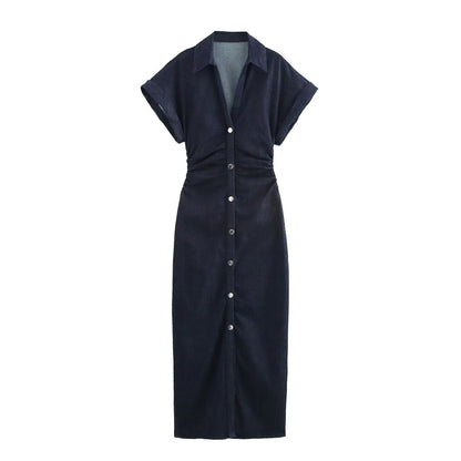 Z Summer Midi Slim Denim Dress Dresses