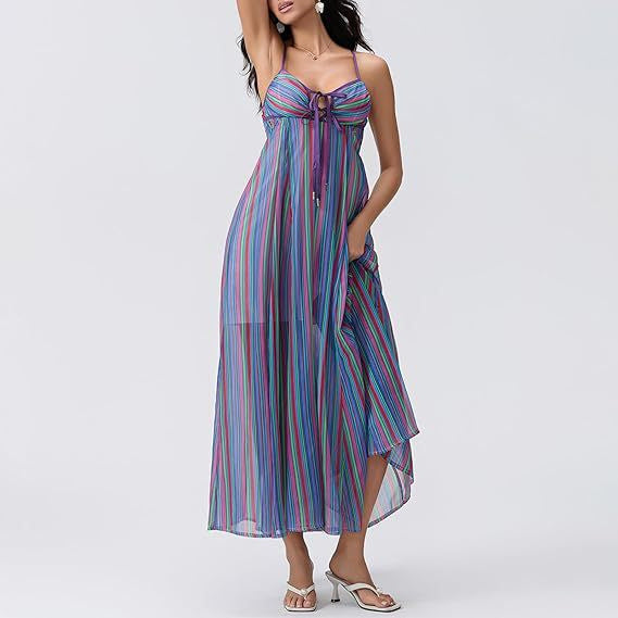 Women's Innovative Long Floral Print Dress Dresses