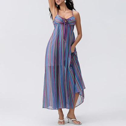 Women's Innovative Long Floral Print Dress Dresses