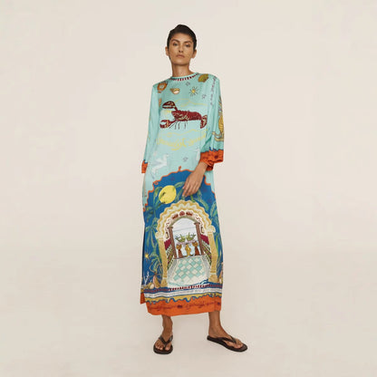 Creative Temperament Leisure Satin Fashion Dress Dresses