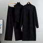 Lazy Temperament Knitting Sleeveless Three-piece Set Suits