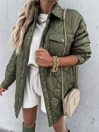 Plaid Casual Trend Lapel Single Breasted Coats