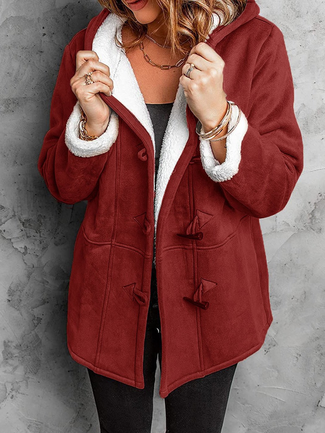Women's Durable Mid-length Trench Overcoat Warm Coats
