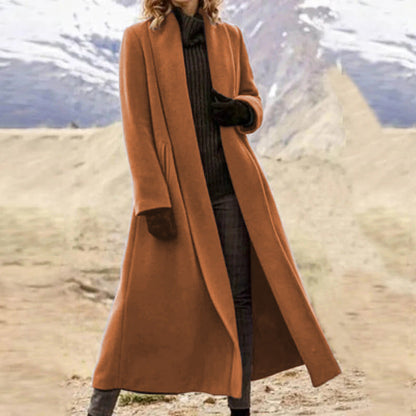 Women's Glamorous Unique Casual Woolen Trench Coats