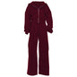 Fashion Loose Cool Solid Color Zipper Hooded High Suits
