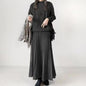Solid Color High Waist Pleated Dress Dresses