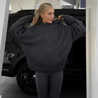 Women's & Men's & American Retro Fashion Pullover Pockets Sweaters