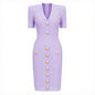 Women's Lengthened Summer Fashionable Knitted Slim Fit Dresses