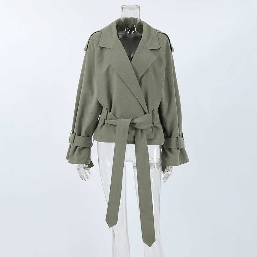 Women's High-grade French Style Large Lapel Trench Coats