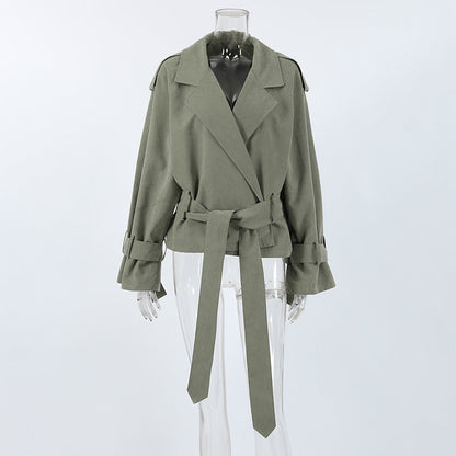 Women's High-grade French Style Large Lapel Trench Coats