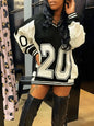 Women's Sleeve Letter Print Preppy Style Street Dresses