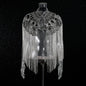 Women's Fashionable Tassel Round Neck Banquet Party Coats