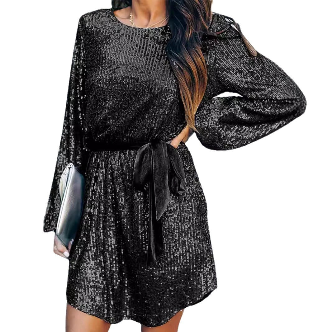 Festival Party Sparkling Beaded Dress Dinner Dresses