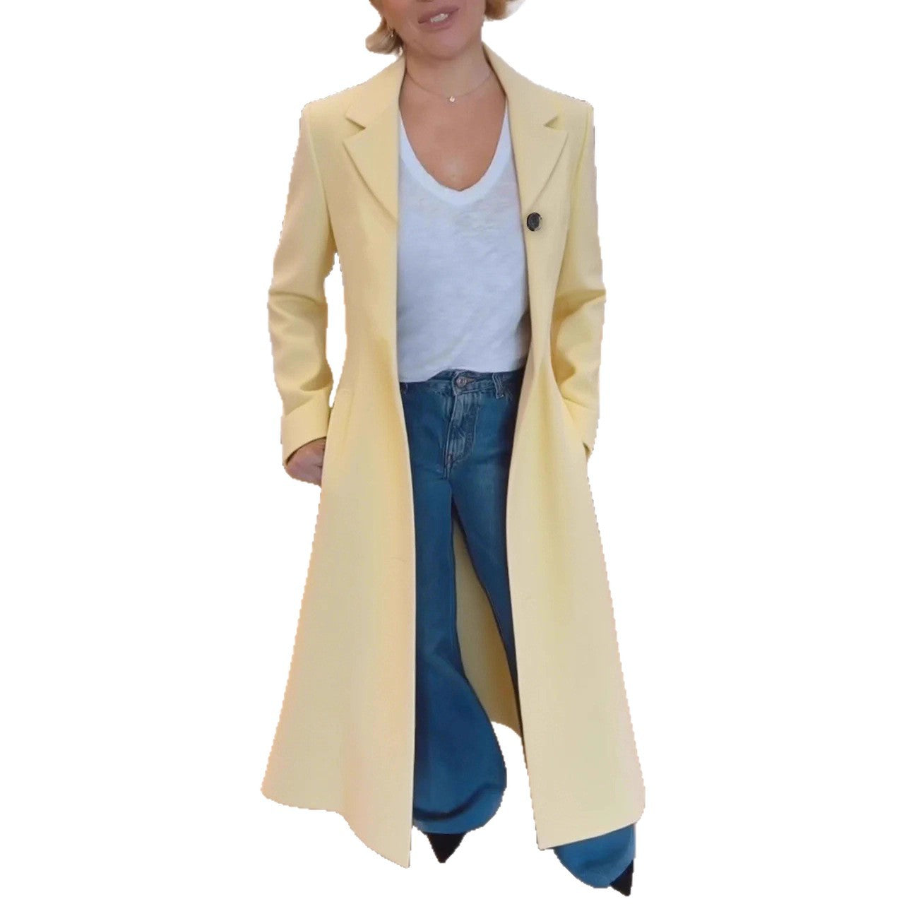 Women's Lapel Leopard Print Casual Trench Commuting Coats