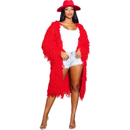 Women's Fashion Wear Knitted Hand Crochet Tassel Dresses
