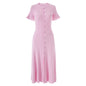 High Quality French Style Temperament Sleeve Hollow Thread Dresses