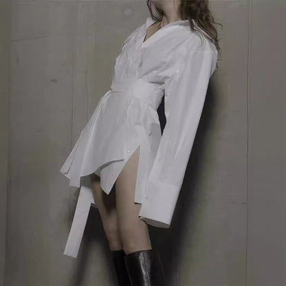 Dress Niche Design Retro Loose Waist Dresses