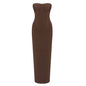 Dress Sleeveless Tube Backless Slit Long Dresses