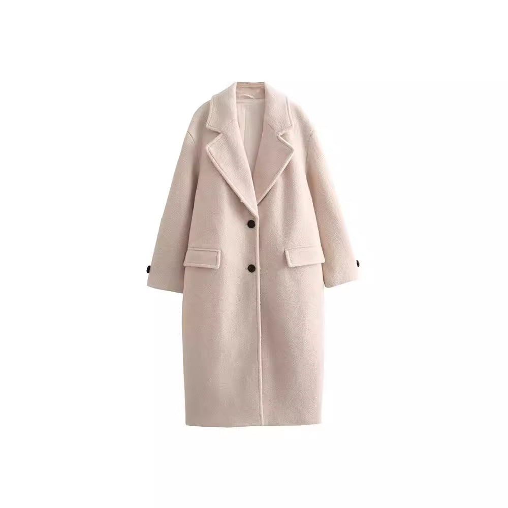 French Style Temperament Personality Fashion Neutral Coats