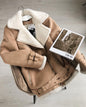 Women's Lapel Zipper Fashion Wear Long Sleeve Coats