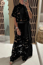 Women's Color Sexy Cutout Wide Leg Two-piece Suits