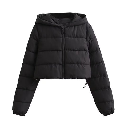 Women's Versatile Urban Casual Hooded Cotton Coats
