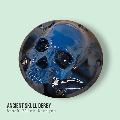 3D Ancient Skull derby cover