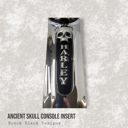 08+ touring console insert 3D ancient skull
