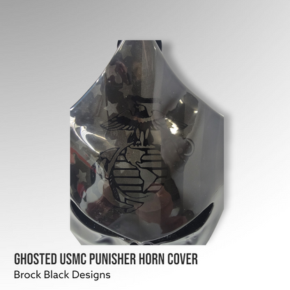 3D Punisher with American flag USMC logo