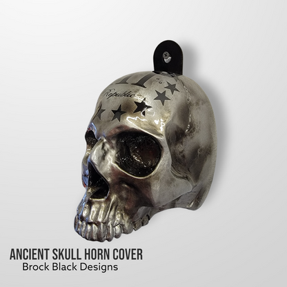 3D ancient skull viking compass