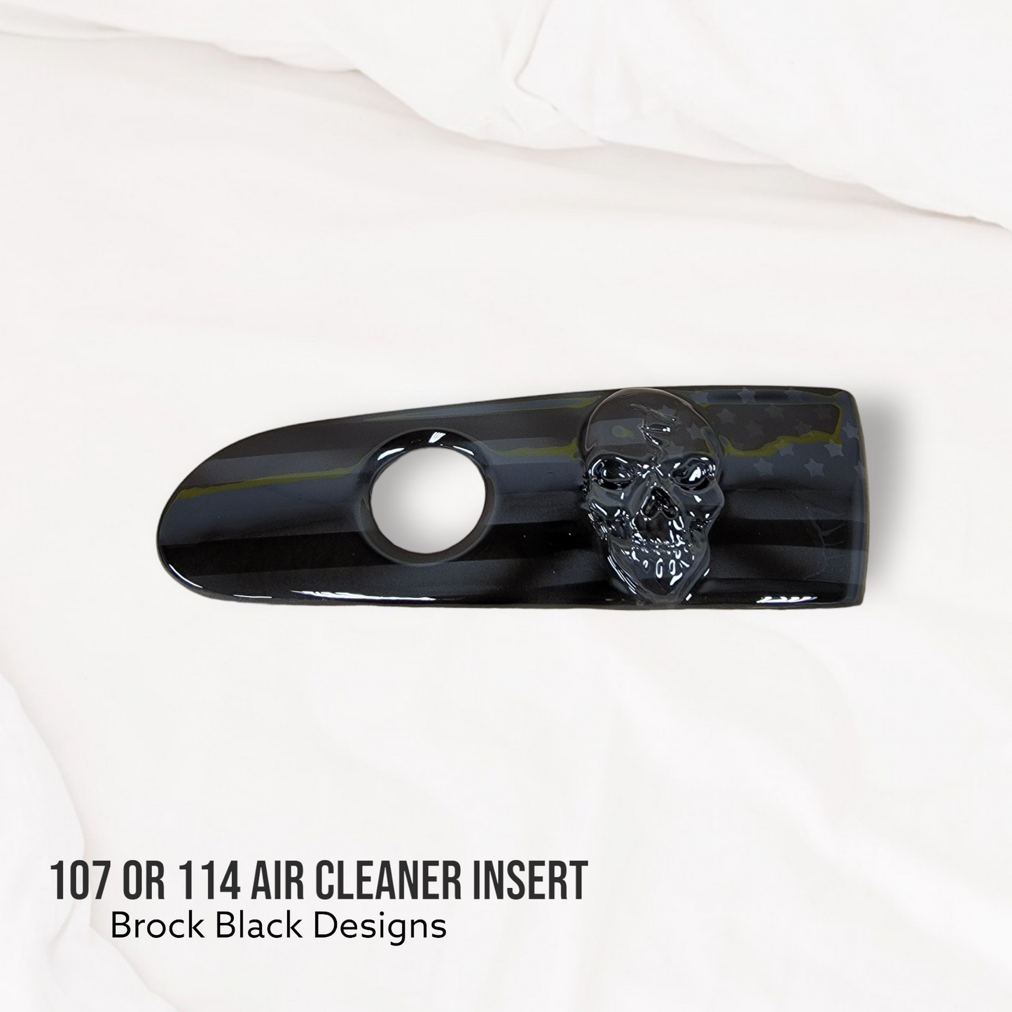 3D skull flag 107 or 114 air cleaner insert