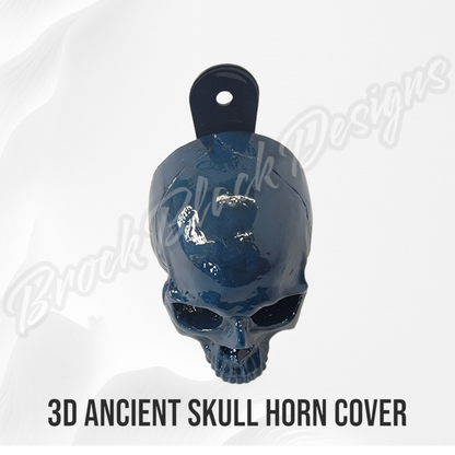 Ancient skull Deathly Hallows symbol horn cover
